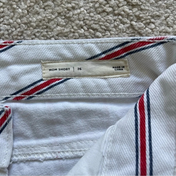 PACSUN Red White and Blue Denim Mom Shorts 4th of July Size 26 - Picture 5 of 12